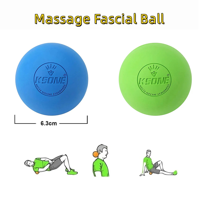 Pilates Yoga Ball - Bola de massagem de borracha para