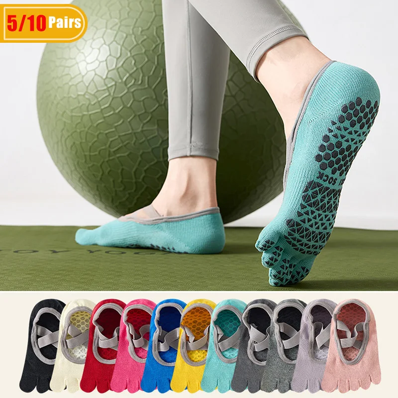 Pilates Is Yoga - 5/10 Pares de Meias de Algodão
