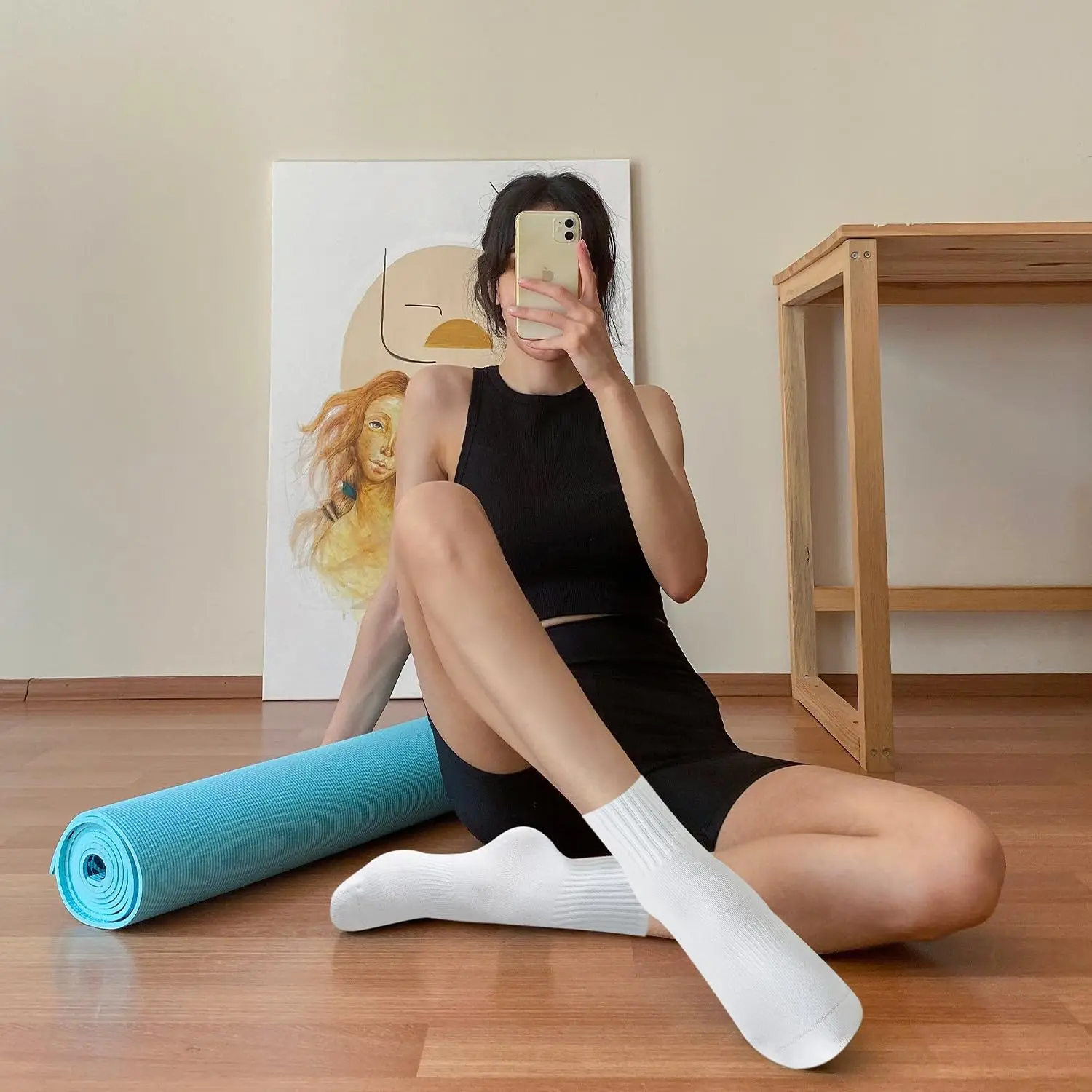 4 pares de meias femininas par - Pilates Is Yoga avaliação e preço